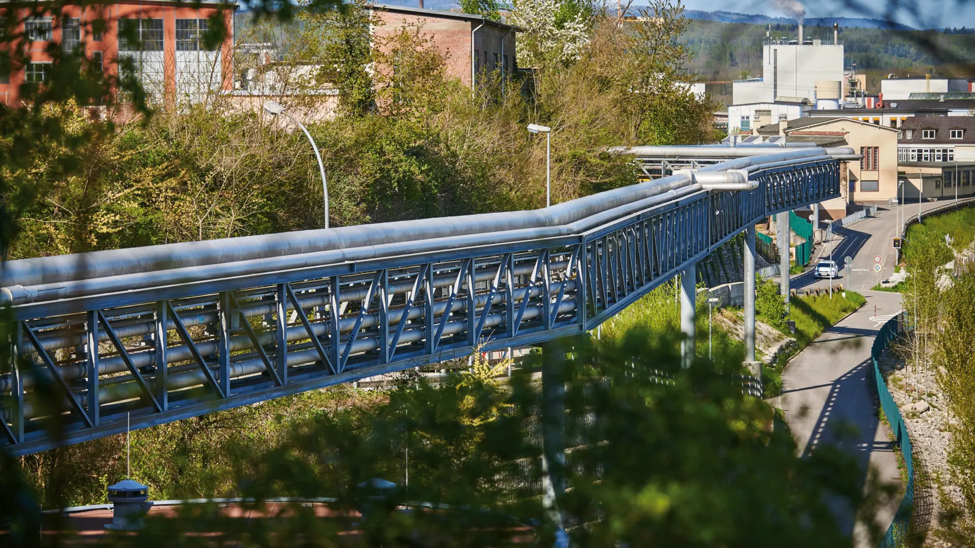 Rohrbrücke in Rheinfelden (Baden)