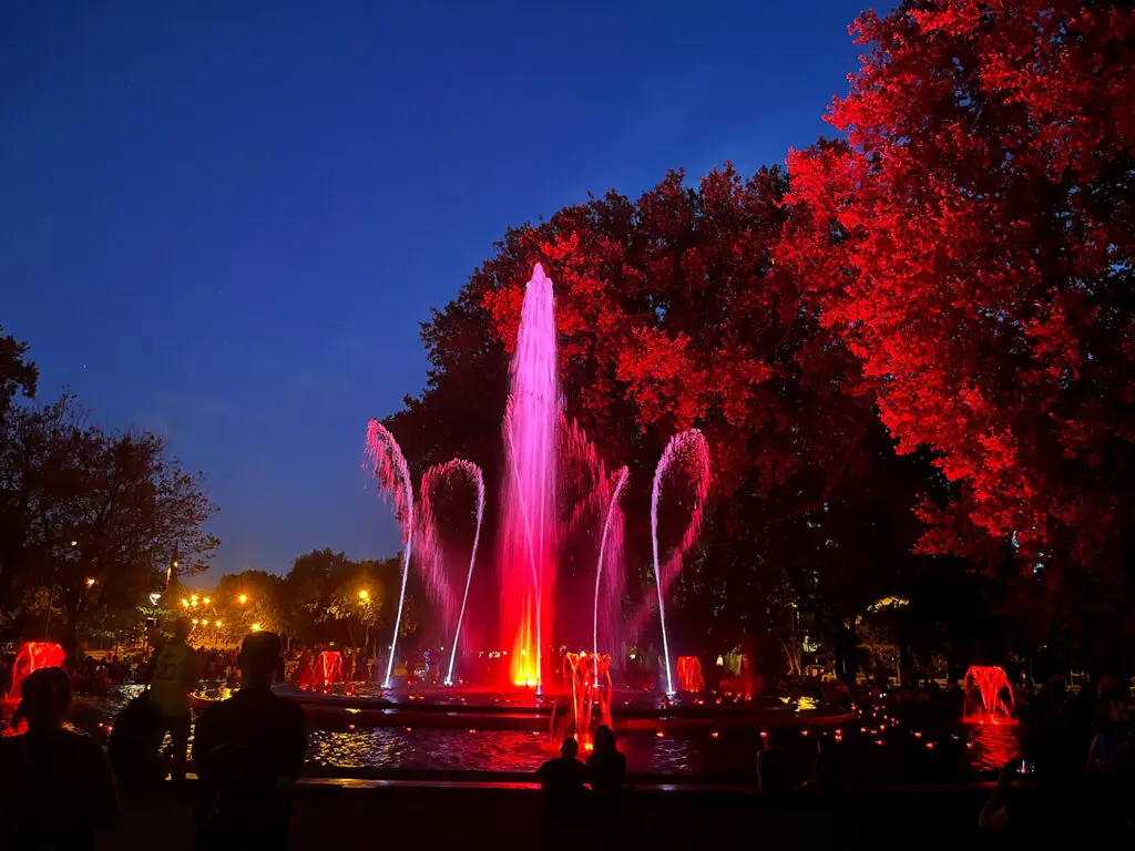 Brunnen auf der Margareteninsel in Budapest