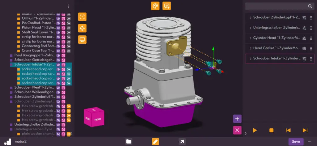 Screenshot der Software "Assemblio Composer"