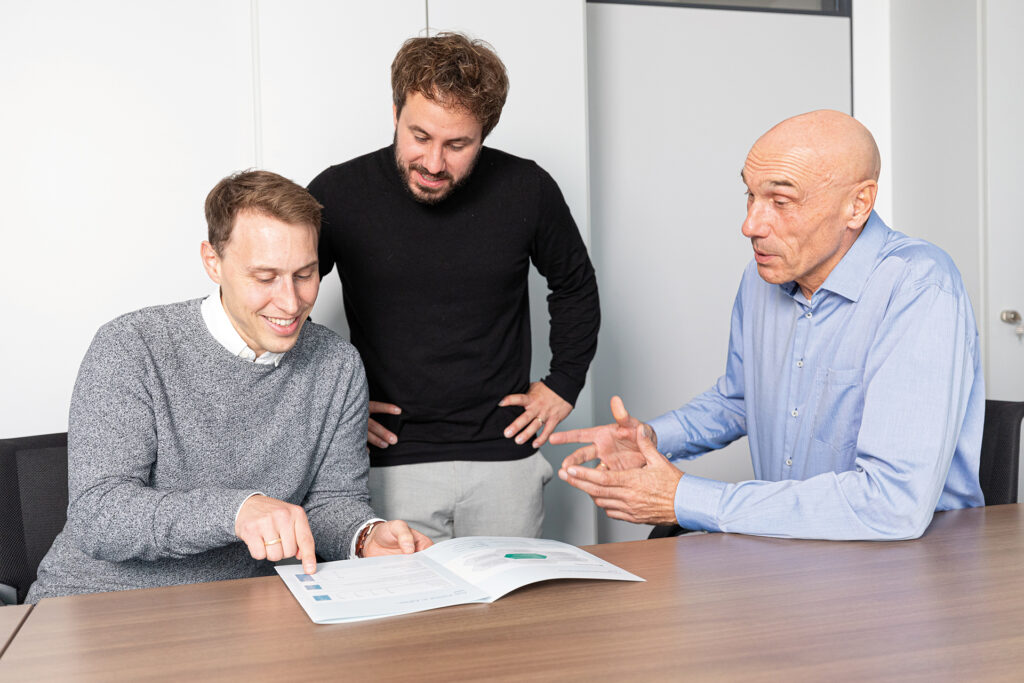 Start-up Support Team: Christian Kurrle, Stephan Nebauer und Christoph Schaeffe
