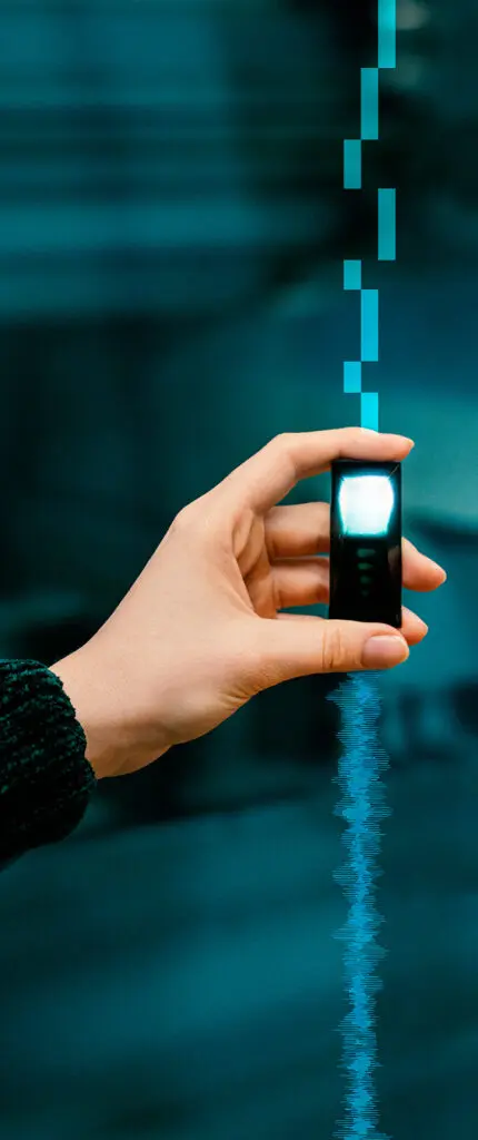 Sensor überträgt Daten