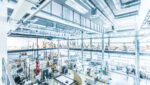 Panoramabild des Robotik-Versuchsfelds am Fraunhofer IPA