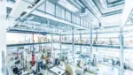 Panoramabild des Robotik-Versuchsfelds am Fraunhofer IPA